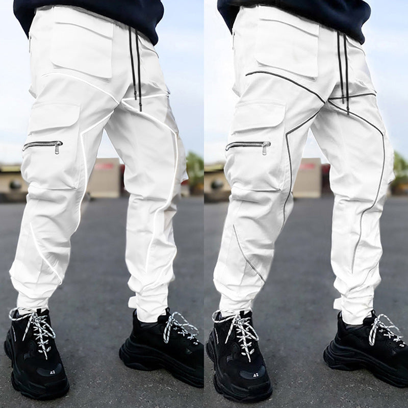 Black and White Techwear Joggers