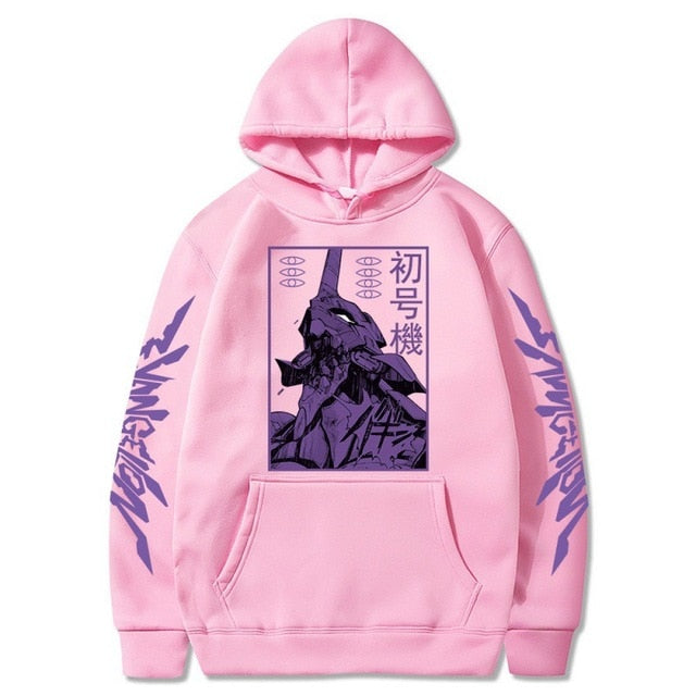 Anime Evangelion Unisex Long Sleeve Hoodies