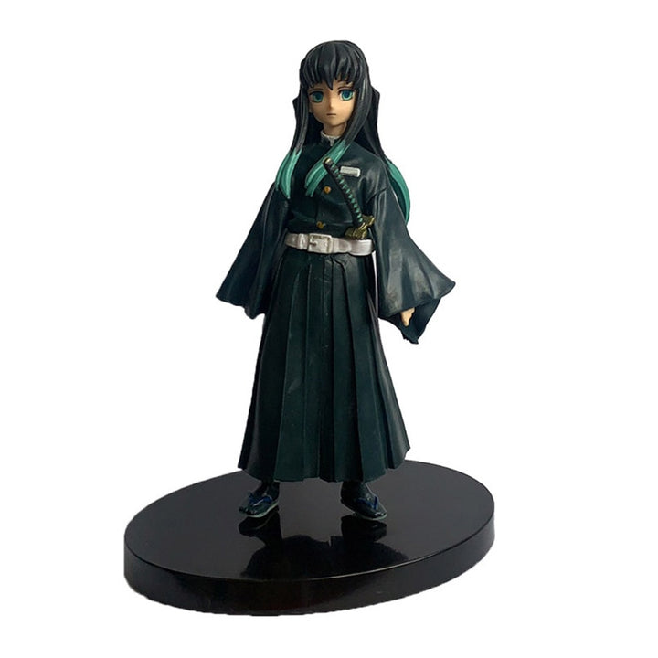 Anime Demon Slayer Figure Kamado Tanjirou Nezuko Action Figures PVC Model Toys Zenitsu Figurine Inosuke Kimetsu No Yaiba Figura