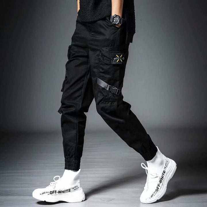 JBTP Men's Summer Overalls Harajuku Street Men's Casual Fashion Military Technology Pants Men's Clothing Hip-hop Punk Sweatpants