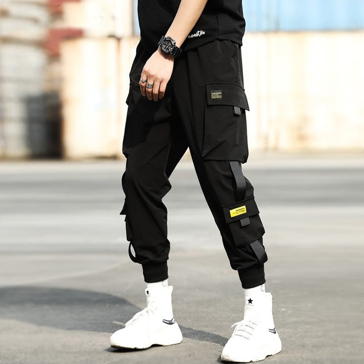 JBTP Men's Summer Overalls Harajuku Street Men's Casual Fashion Military Technology Pants Men's Clothing Hip-hop Punk Sweatpants