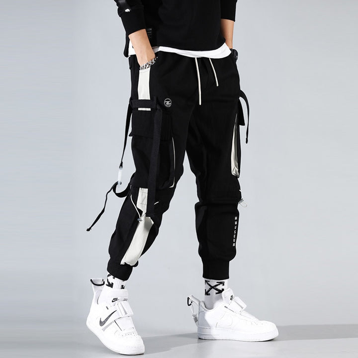 JBTP Men's Summer Overalls Harajuku Street Men's Casual Fashion Military Technology Pants Men's Clothing Hip-hop Punk Sweatpants