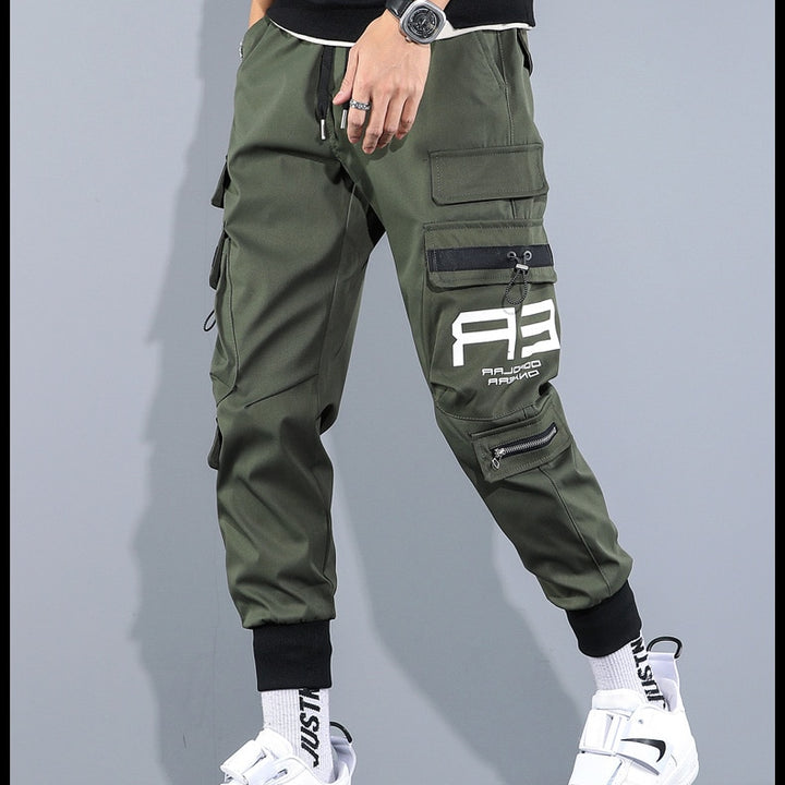 JBTP Men's Summer Overalls Harajuku Street Men's Casual Fashion Military Technology Pants Men's Clothing Hip-hop Punk Sweatpants