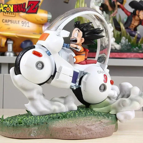 Dragon Ball Motorcycle Son Goku Anime Figures Pvc Action Figurine Statue Collectible Ornament Model Doll Toys Children Gifts