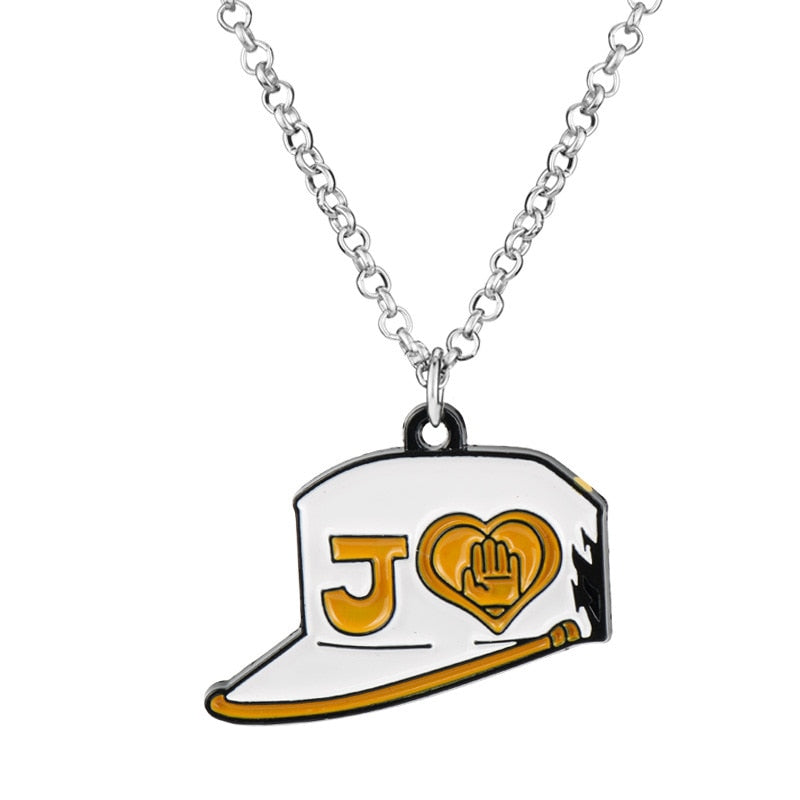 Anime JOJOS BIZARRE ADVENTURE Necklace Kujo Jotaro Arrow Metal Pendant Chain Choker Necklaces Charm Gifts Jewelry collares