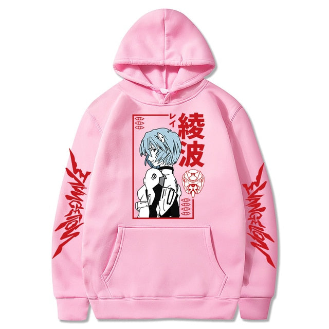 Anime Evangelion Unisex Long Sleeve Hoodies