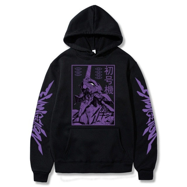 Anime Evangelion Unisex Long Sleeve Hoodies