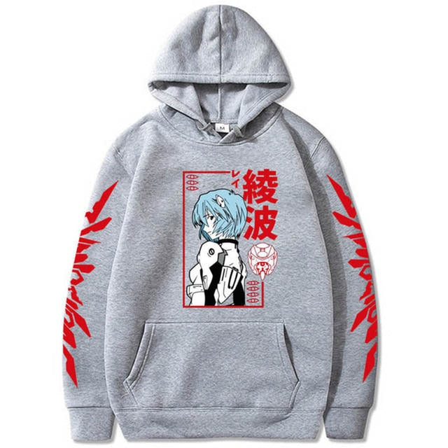 Anime Evangelion Unisex Long Sleeve Hoodies