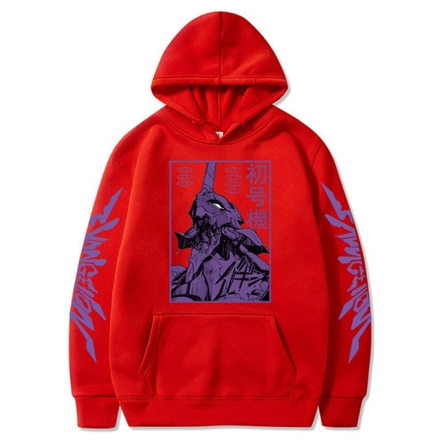 Anime Evangelion Unisex Long Sleeve Hoodies