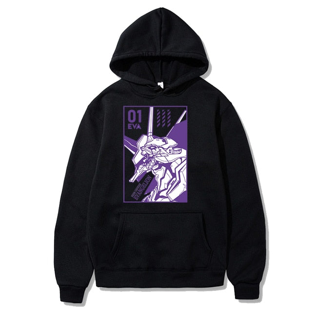 Anime Evangelion Unisex Long Sleeve Hoodies