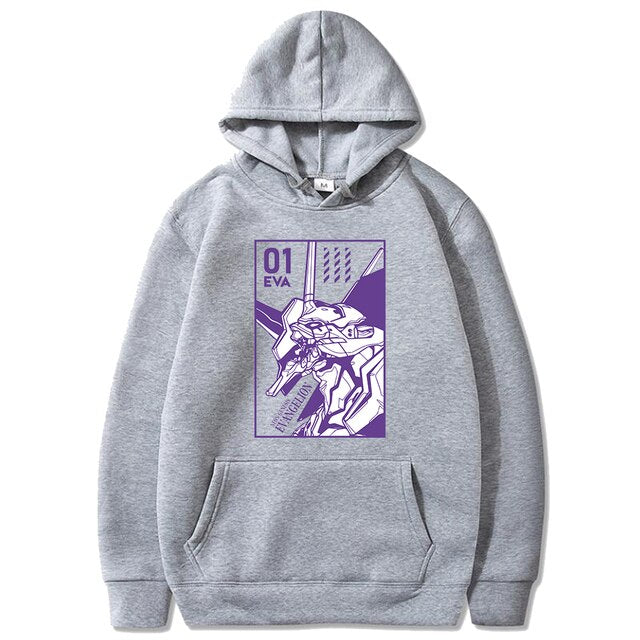 Anime Evangelion Unisex Long Sleeve Hoodies