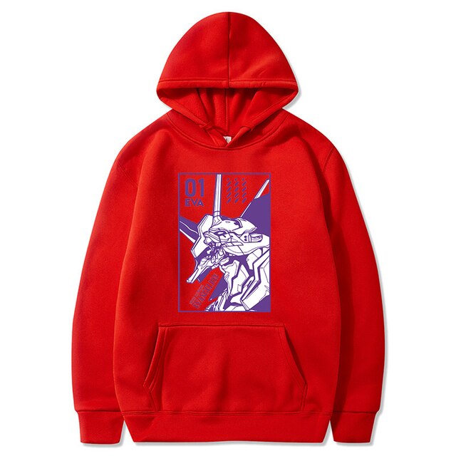 Anime Evangelion Unisex Long Sleeve Hoodies