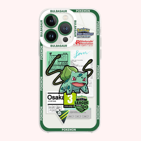 Anime Pokemon Soft Silicone Case for iPhone 14 Pro Max 13 12 Mini 11 XR XS X 8 7 6 6S Plus SE 2020 Clear Shockproof Cover Fundas
