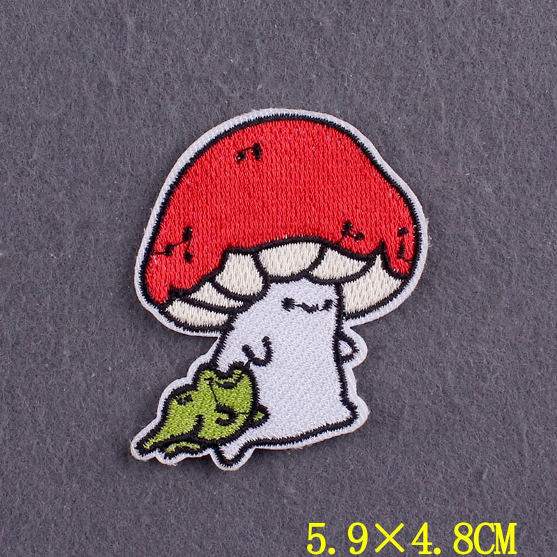 japanese Anime Patches On Clothes Calcifer Iron on Embroidered Patches For Clothing DIY Chainsaw Man Stripes Applique Accessory