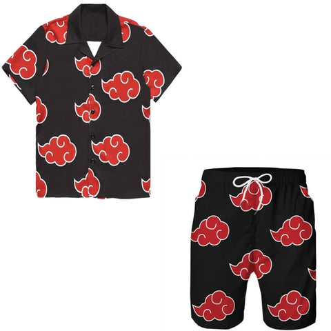 Naruto Anime Short Sleeve Shirt And Pants