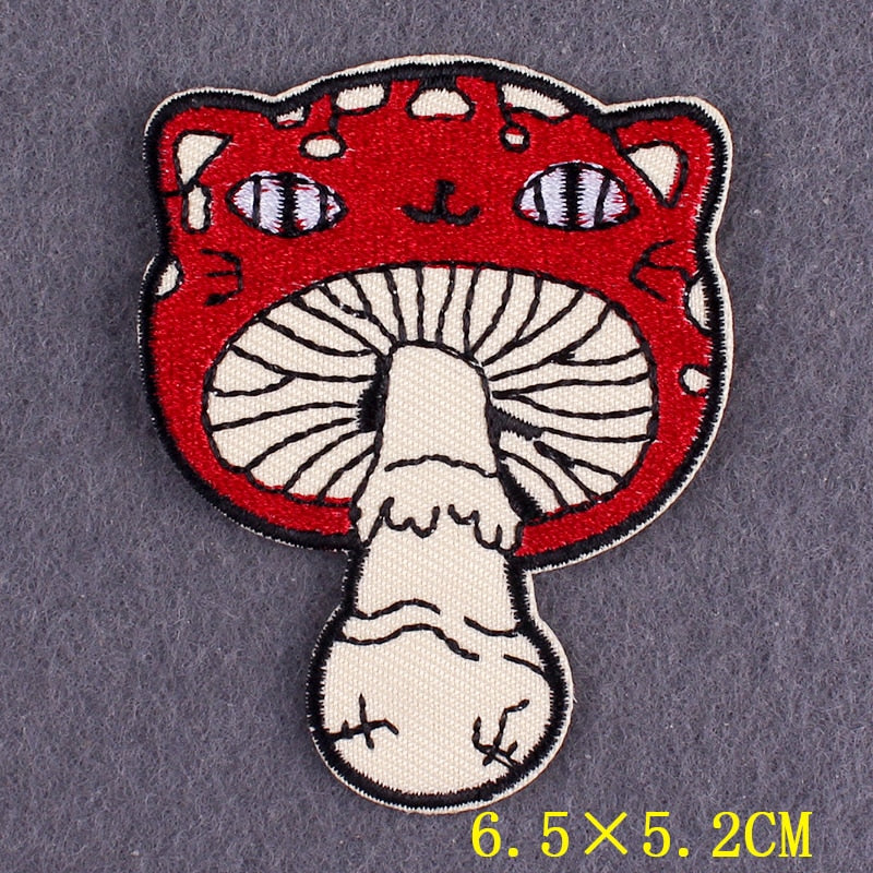japanese Anime Patches On Clothes Calcifer Iron on Embroidered Patches For Clothing DIY Chainsaw Man Stripes Applique Accessory