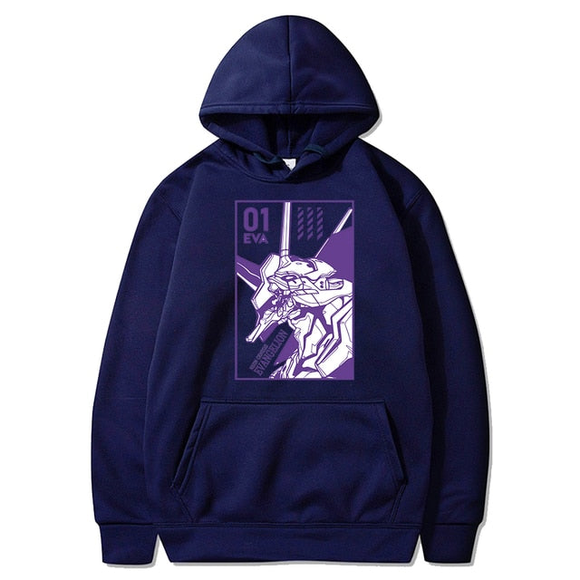 Anime Evangelion Unisex Long Sleeve Hoodies